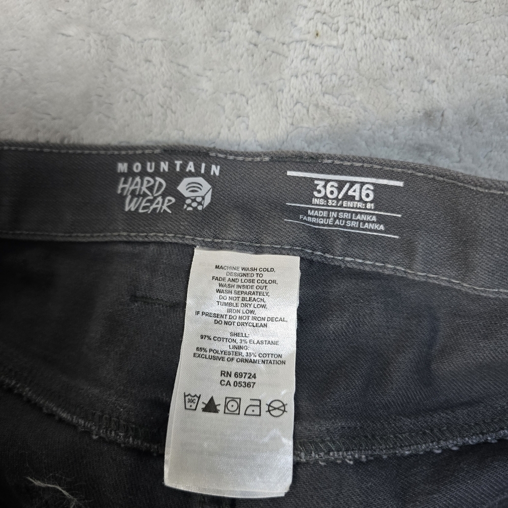 Mountain Hardware Jeans Men's 36x32 Grey Straight Leg Levis Jeans Mens 36x30 - Picture 7 of 12